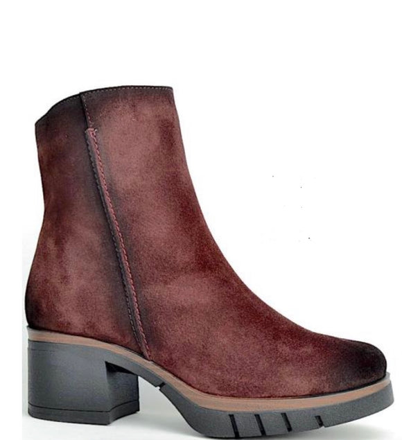 Paula Urban Shiraz Suede zip up ankle boots WERE $259