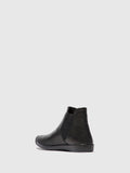 Softinos ITZY pull on leather ankle boots black
