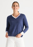 V neck sweater