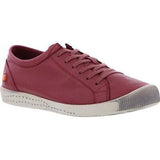 Softinos ISLA lace up leather sneaker DARK RED