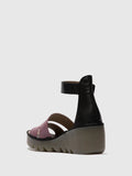 Fly London BONO wedge sandals with ankle strap LILAC