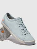 Softinos ISLA lace up leather sneaker Pastel Blue