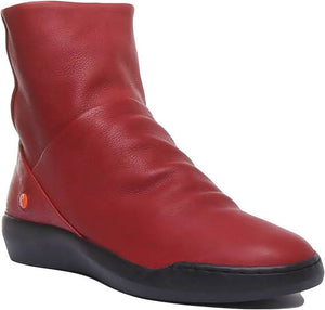 Softinos BLER leather ankle boots RED