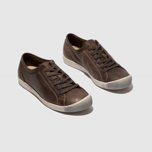 Softinos ISLA lace up leather sneaker BROWN were $199