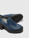 Fly London TOKY leather shoes BLUE