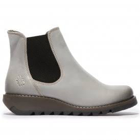 Fly London SALV Pull on leather ankle boot CLOUD were $269