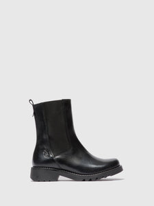 Fly London REIN leather ankle boots BLACK
