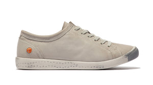 Softinos ISLA lace up leather sneaker Light Grey