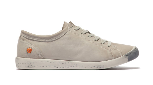 Softinos ISLA lace up leather sneaker Light Grey